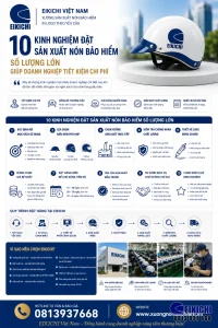 10 Kinh Nghiệm Đặt Sản Xuất Nón Bảo Hiểm Số Lượng Lớn Giúp Doanh Nghiệp Tiết Kiệm Chi Phí