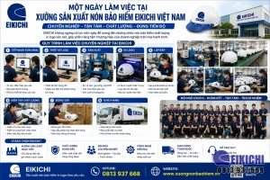 Một Ngày Làm Việc Tại Xưởng Sản Xuất Nón Bảo Hiểm EIKICHI Việt Nam