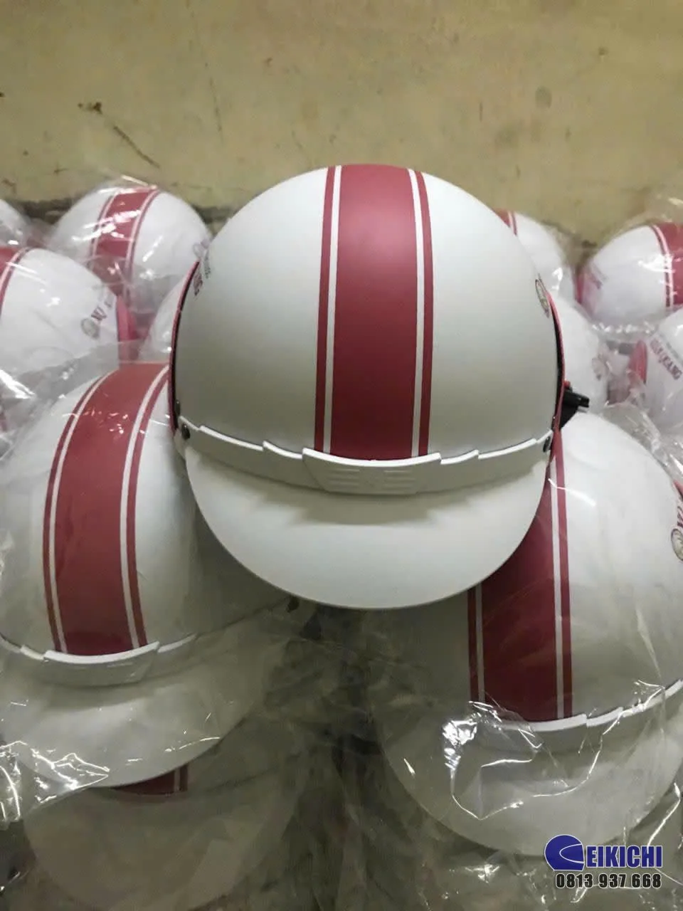Nón Bảo Hiểm In Logo Công Ty Dược Xuân Quang | Xưởng Sản Xuất Nón Bảo Hiểm Quà Tặng Eikichi
