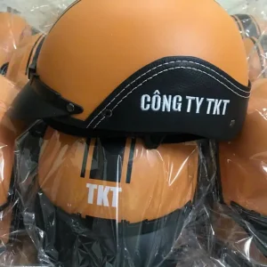 Nón Bảo Hiểm In Logo Công Ty TKT | Xưởng Sản Xuất Nón Bảo Hiểm Eikichi Theo Yêu Cầu Giá Rẻ