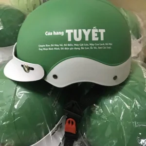 Nón Bảo Hiểm In Logo Cửa Hàng Xe Máy Tuyết | Xưởng Sản Xuất Nón Bảo Hiểm Quảng Cáo EIKICHI