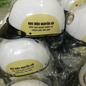 Nón Bảo Hiểm In Logo Học Viện Nguyễn Lin | EIKICHI – Đặt Làm Nón Bảo Hiểm Theo Yêu Cầu Giá Tận Xưởng