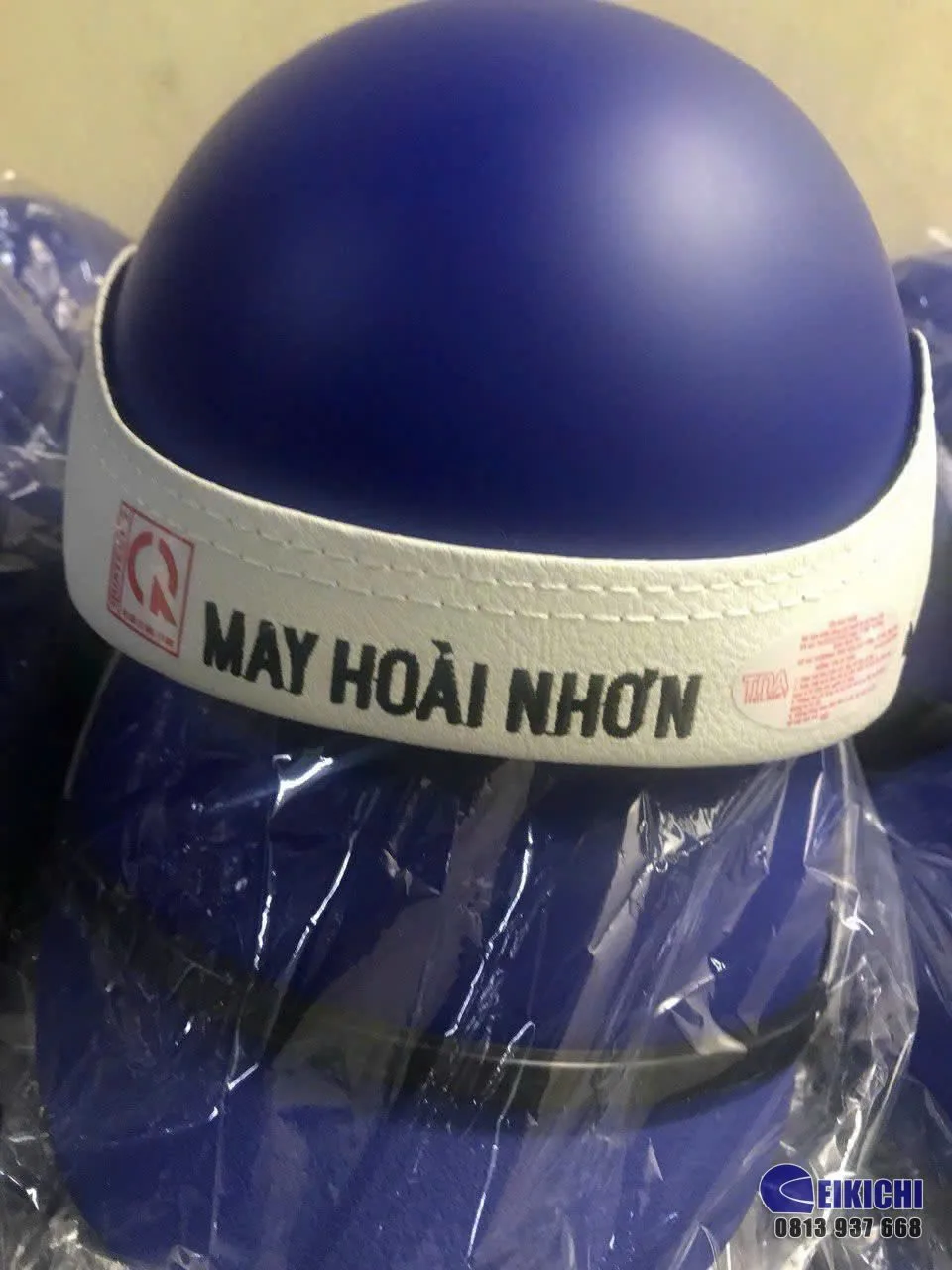 Nón Bảo Hiểm In Logo May Hoài Nhơn | Xưởng Sản Xuất Nón Bảo Hiểm Theo Yêu Cầu EIKICHI