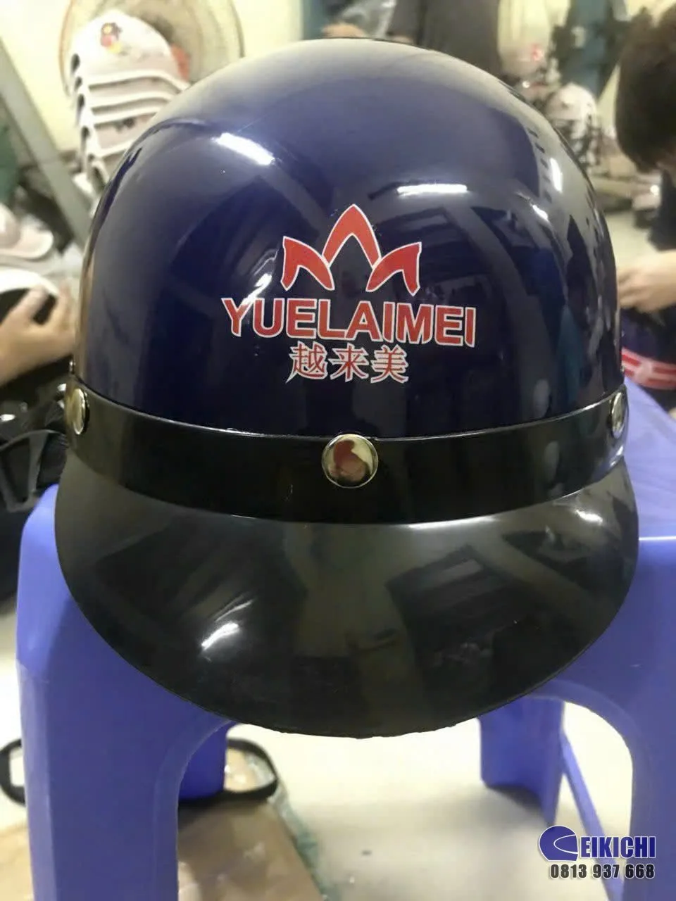 Nón Bảo Hiểm In Logo YUELAIMEI – Xưởng Sản Xuất Nón Bảo Hiểm Quà Tặng Doanh Nghiệp EIKICHI