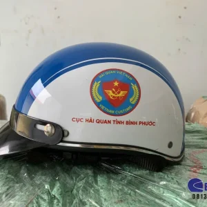 Nón Bảo Hiểm In Logo Cục Hải Quan Tỉnh Bình Phước | Xưởng Nón Bảo Hiểm Giá Rẻ EIKICHI