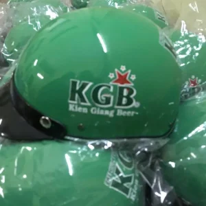 Nón Bảo Hiểm In Logo Bia Kiên Giang KGB | Xưởng Sản Xuất Nón Bảo Hiểm Quảng Cáo EIKICHI