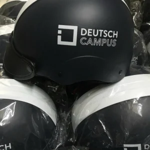 Nón Bảo Hiểm In Logo Deutsch Campus | Xưởng Sản Xuất Nón Bảo Hiểm Quà Tặng Doanh Nghiệp EIKICHI