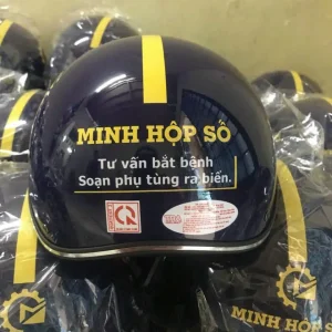 Nón Bảo Hiểm In Logo MINH HỘP SỐ | Xưởng Sản Xuất Nón Bảo Hiểm Quảng Cáo Doanh Nghiệp EIKICHI
