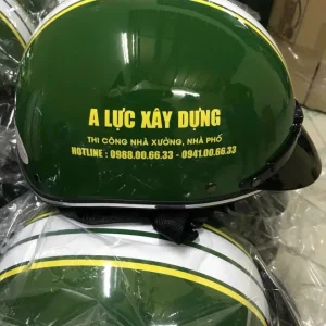 Nón Bảo Hiểm In Logo A Lực Xây Dựng | Xưởng Sản Xuất Nón Bảo Hiểm Quà Tặng Doanh Nghiệp EIKICHI