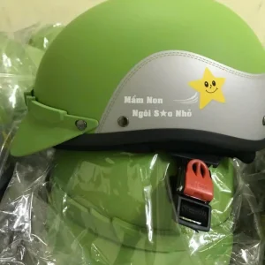Nón Bảo Hiểm In Logo Trường Mầm Non Ngôi Sao Nhỏ | Xưởng Sản Xuất Nón Bảo Hiểm Eikichi
