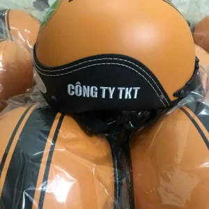 Nón Bảo Hiểm In Logo Công Ty TKT | Xưởng Sản Xuất Nón Bảo Hiểm Eikichi Theo Yêu Cầu Giá Rẻ