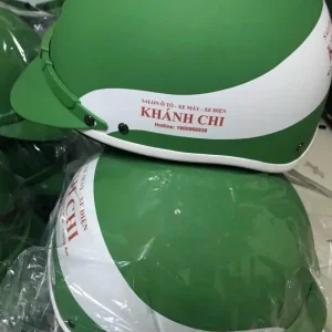 Nón Bảo Hiểm In Logo Salon Ô Tô Xe Máy Xe Điện Khánh Chi | Xưởng Sản Xuất Nón Bảo Hiểm EIKICHI