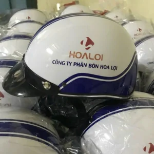 Nón Bảo Hiểm In Logo Công Ty Phân Bón Hoa Lợi | Xưởng Sản Xuất Nón Bảo Hiểm EIKICHI Theo Yêu Cầu