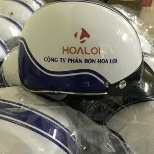 Nón Bảo Hiểm In Logo Công Ty Phân Bón Hoa Lợi | Xưởng Sản Xuất Nón Bảo Hiểm EIKICHI Theo Yêu Cầu