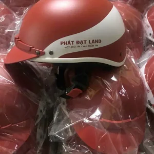 Nón Bảo Hiểm In Logo Phát Đạt Land – Xưởng Sản Xuất Nón Bảo Hiểm Quà Tặng Doanh Nghiệp EIKICHI
