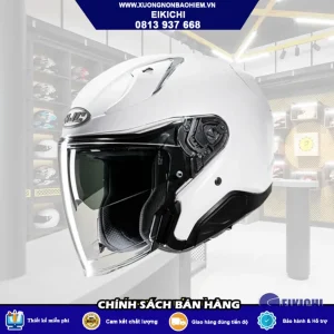 Nón Bảo Hiểm 3/4 Cao Cấp EIKICHI Màu Đen Nhám – Kính Trong, Thiết Kế Tối Giản