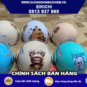 Nón Bảo Hiểm Trẻ Em In Logo Theo Yêu Cầu | EIKICHI