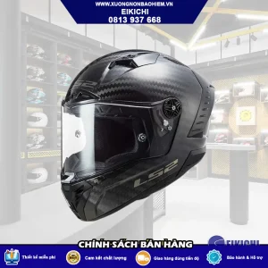 Nón Bảo Hiểm Fullface EIKICHI LS2 Carbon Đen – Thiết Kế Khí Động Học, Kính Trong Cao Cấp