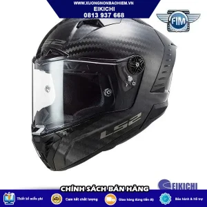 Nón Bảo Hiểm Fullface EIKICHI LS2 Carbon Đen – Thiết Kế Khí Động Học, Kính Trong Cao Cấp