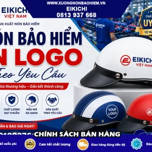 Nón Bảo Hiểm In Logo Theo Yêu Cầu – Xưởng Sản Xuất Trực Tiếp, Giá Tận Gốc, Mẫu Đẹp 2026