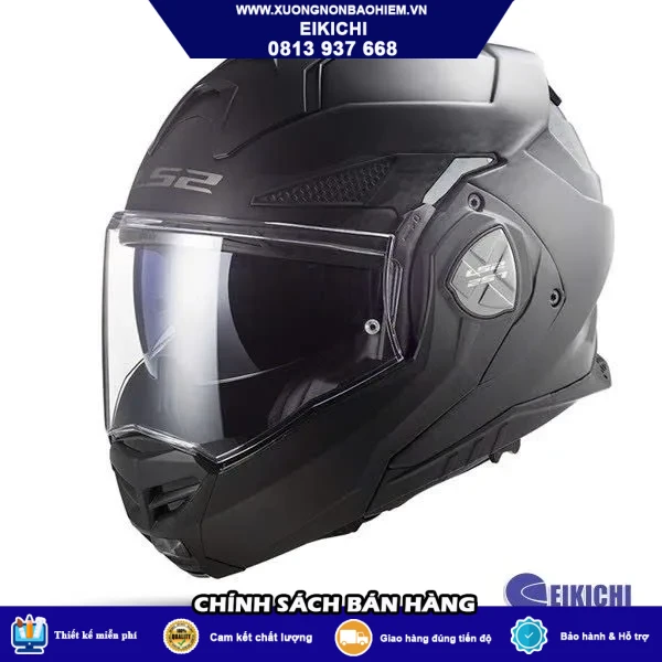 Nón Bảo Hiểm Fullface EIKICHI Đen Xanh – Thiết Kế Thể Thao, Kính Khói Cá Tính
