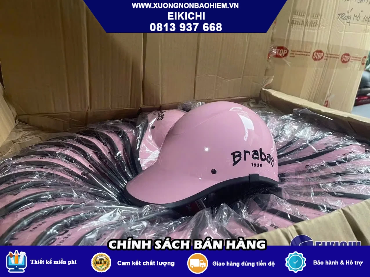 Nón Bảo Hiểm Trẻ Em In Logo Theo Yêu Cầu | EIKICHI