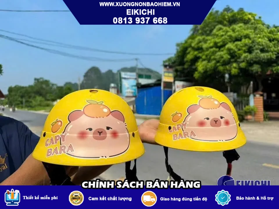 Nón Bảo Hiểm Trẻ Em – Mẫu Đẹp, An Toàn, Đặt In Logo Theo Yêu Cầu