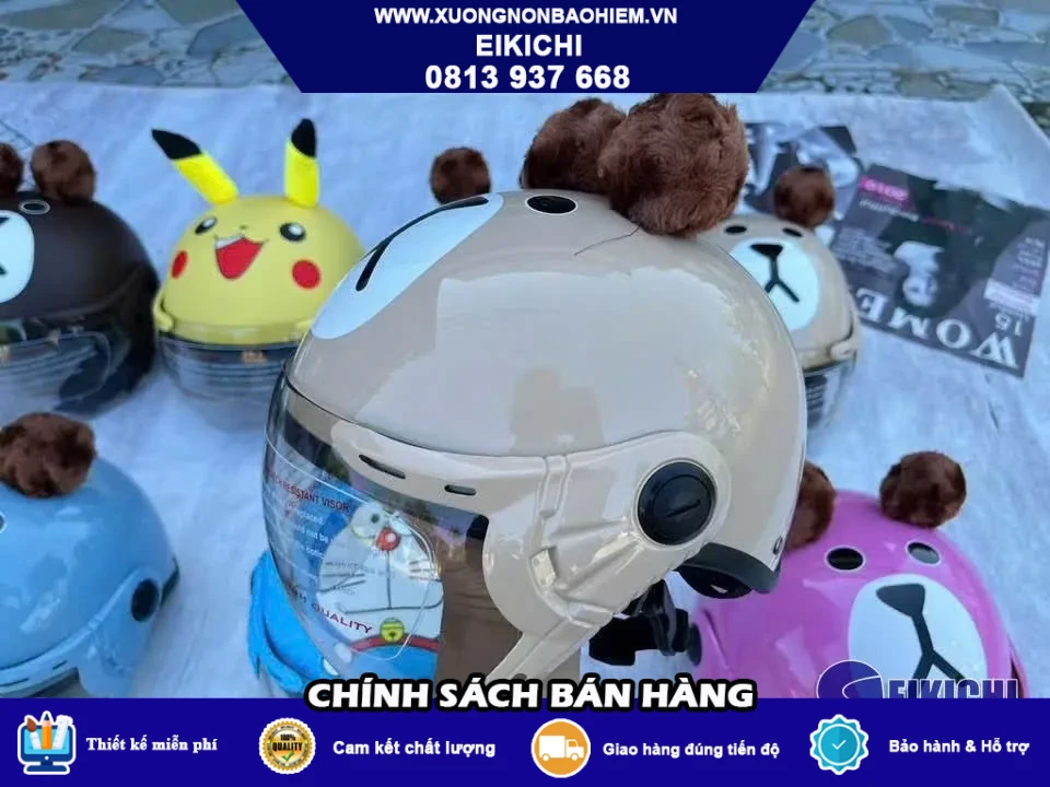 Nón Bảo Hiểm Trẻ Em Quà Tặng Khách Hàng – In Logo