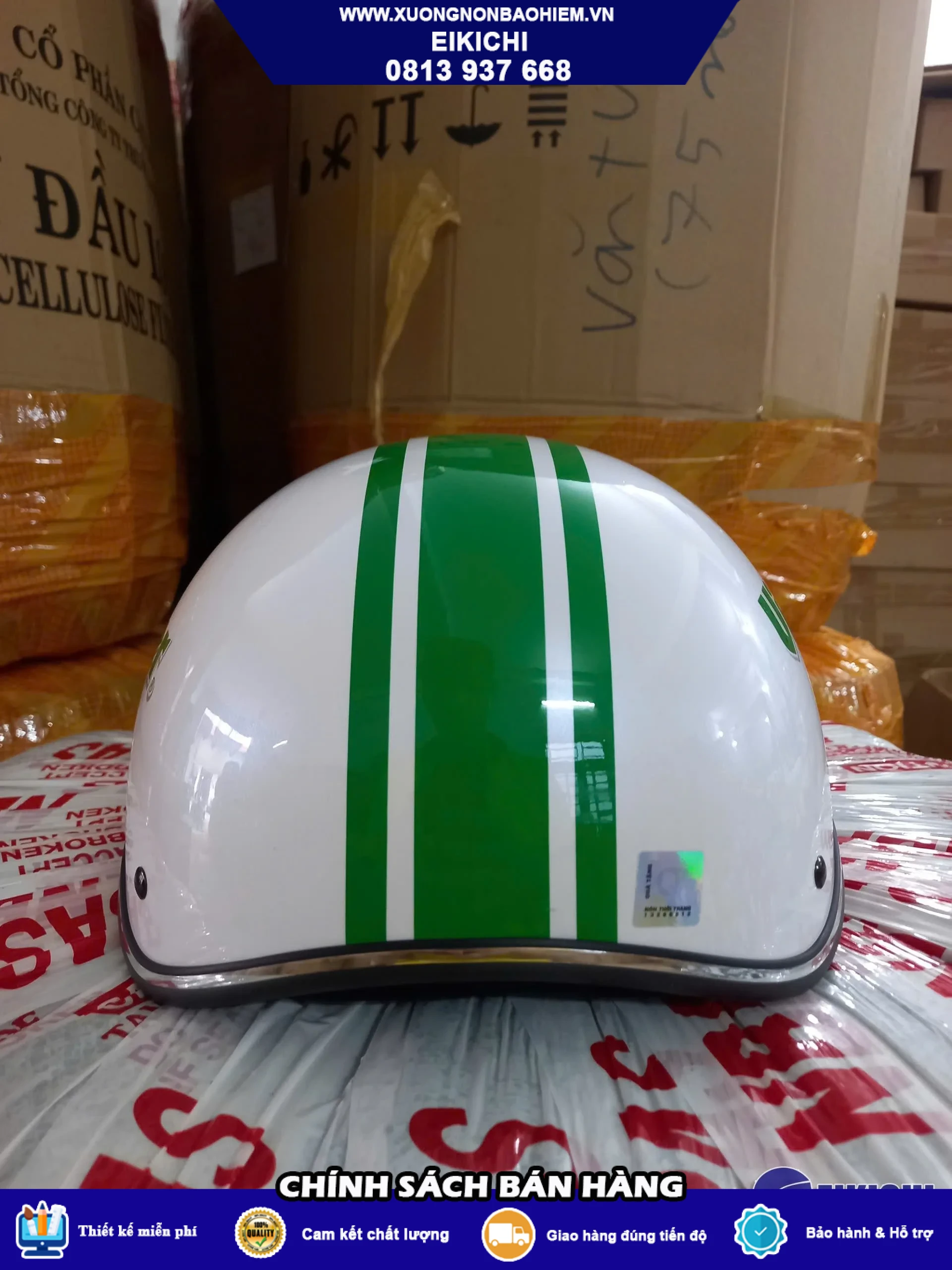 Xưởng Nón Bảo Hiểm Giá Rẻ TP HCM | In Logo Theo Yêu Cầu