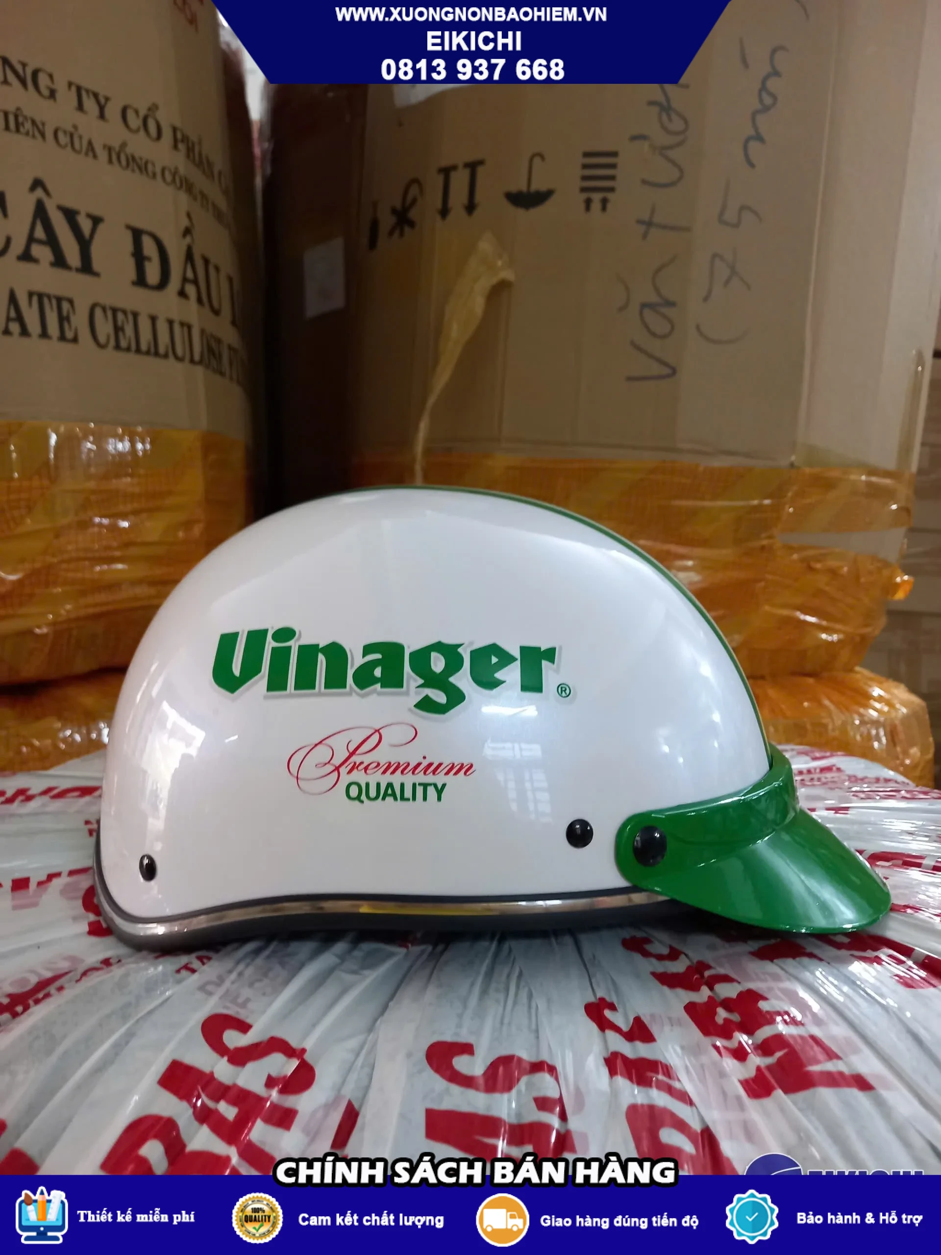 Xưởng Nón Bảo Hiểm Giá Rẻ TP HCM | In Logo Theo Yêu Cầu