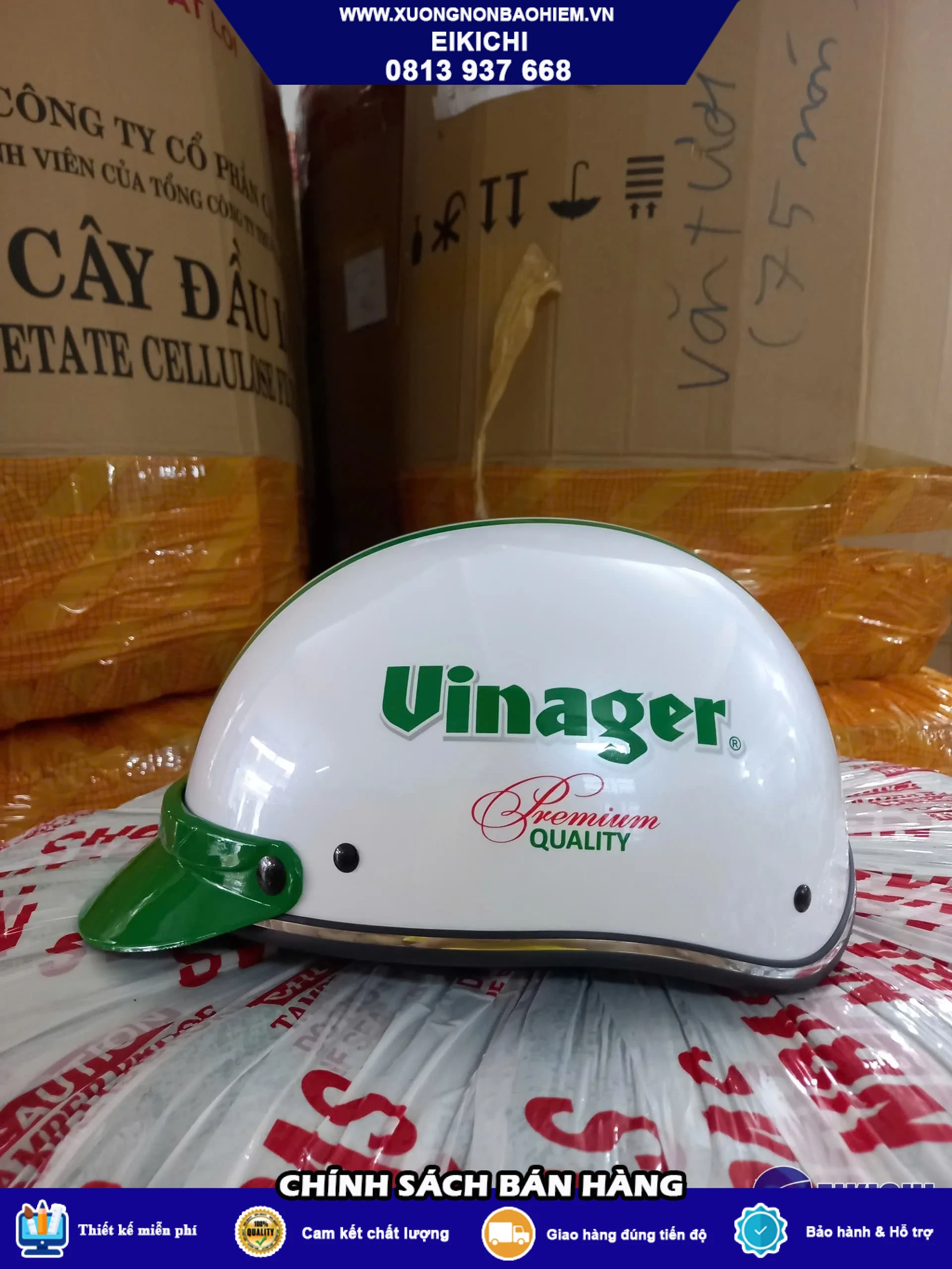 Xưởng Nón Bảo Hiểm Giá Rẻ TP HCM | In Logo Theo Yêu Cầu